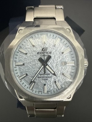 Casio Edifice EFR-S108DE-2AV Men's Slim Analog Watch Blue Steel New