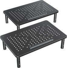 2 Pack Monitor Stand Riser - 3 Height Adjustable Monitor Stand for Laptop, Compu