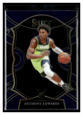 2020-21 Panini Select #61 Anthony Edwards Blue Minnesota Timberwolves