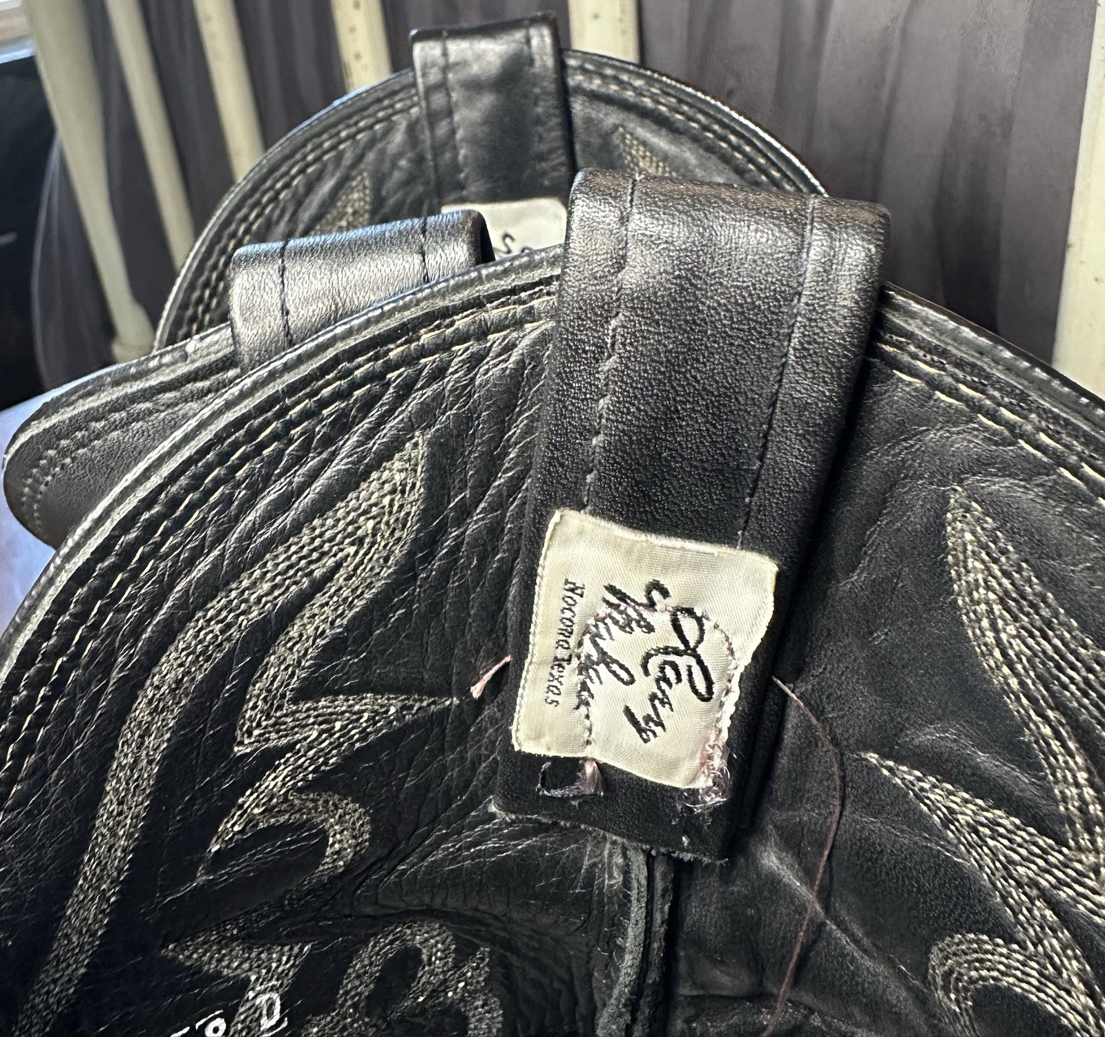 Vintage Larry Mahan Cowboy Boots Python Snakeskin… - image 16