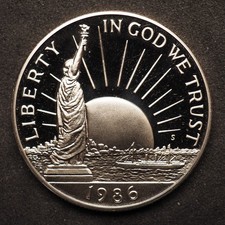 1986 S PROOF STATUE OF LIBERTY COMMEMORATIVE CLAD  HALF DOLLAR **FREE SHIPPING**