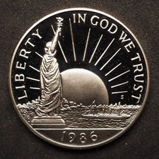 1986 S PROOF STATUE OF LIBERTY COMMEMORATIVE CLAD  HALF DOLLAR **FREE SHIPPING**