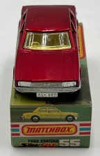Matchbox Superfast 55 Ford Cortina Red 1979 Lesney NOS w/ Box Mint Vintage