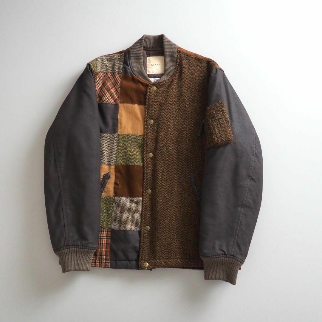 Karl Helm Rare Varsity Jacket Patchwork Corduroy … - image 1