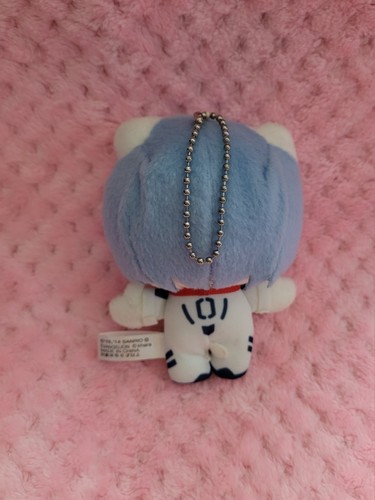 Hello Kitty x Evangelion Rei Ayanami Asuka Kaworu Plush Toy Keychain - Picture 5 of 14