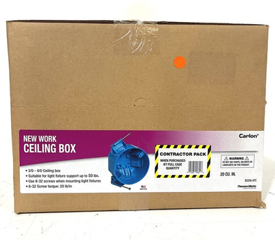 #ad #ad Carlon 1 Gang 20 cu. in. New Work Electric Ceiling Box with Nails CASE OF 70 $91.99