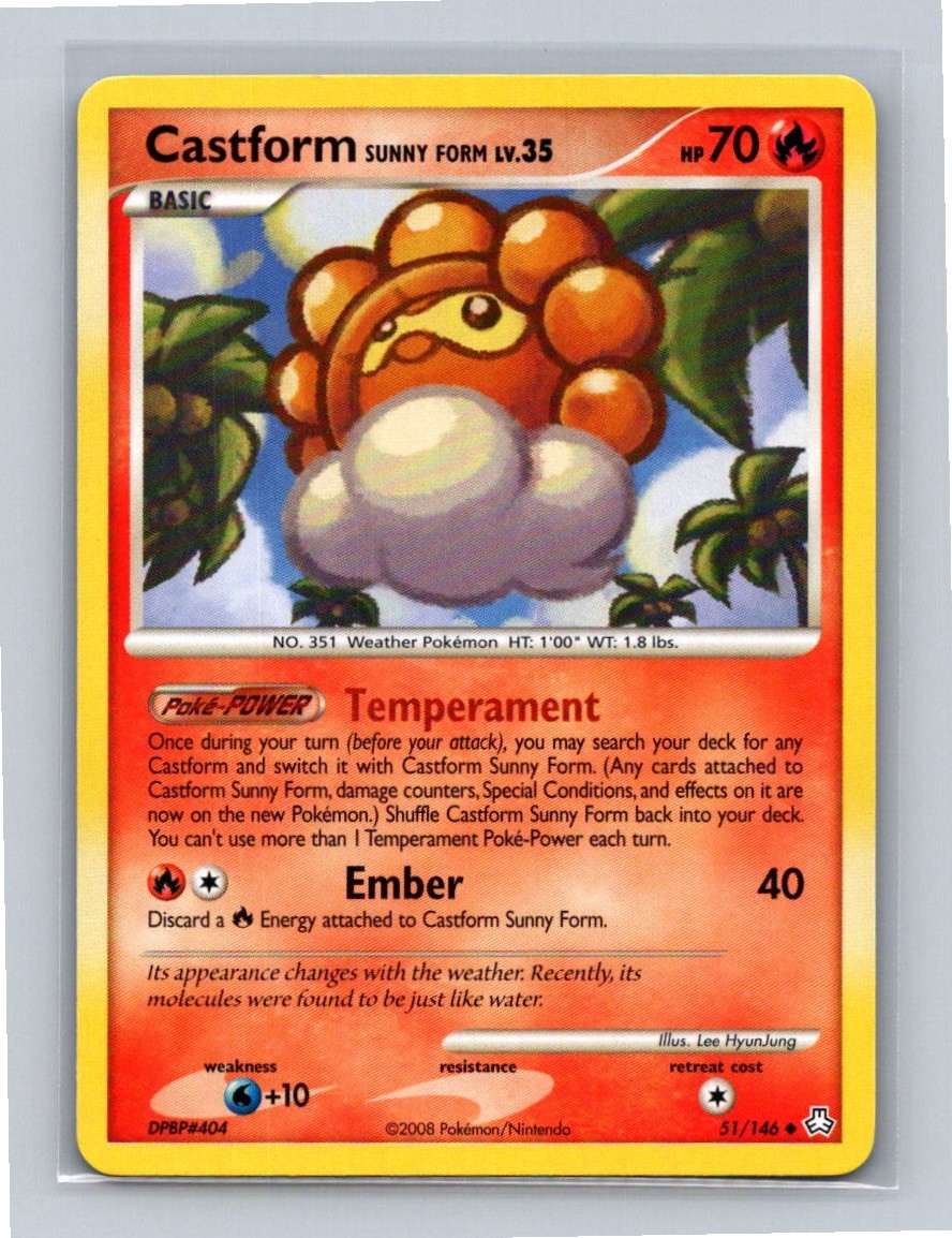 Castform Sunny Form 51/146 Legends Awakened Uncommon LP