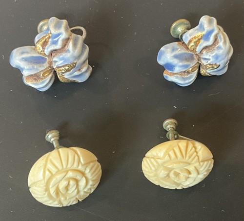Preciosos pendientes vintage de alta gama con tornillo trasero 13 pares - Imagen 5 de 7