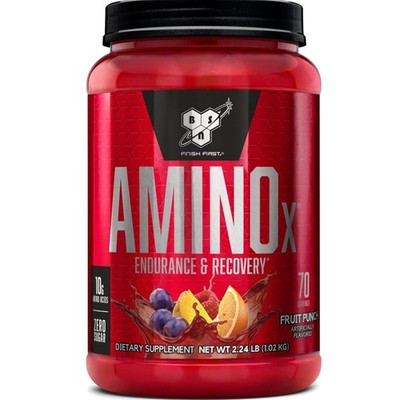 Amino X Muscle Recovery & Endurance Powder, BCAAs, 10 Grams of Amino Acids, K...