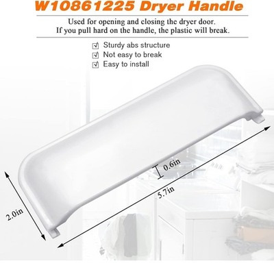 #ad Dryer Door Handle W10714516 W10861225 For Whirlpool Kenmore Dryer Amana Crosley $3.52