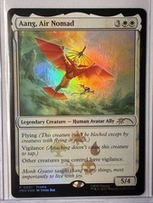 Tarjeta promocional de aluminio Magic The Gathering Avatar, Aang Air Nomad (0210)