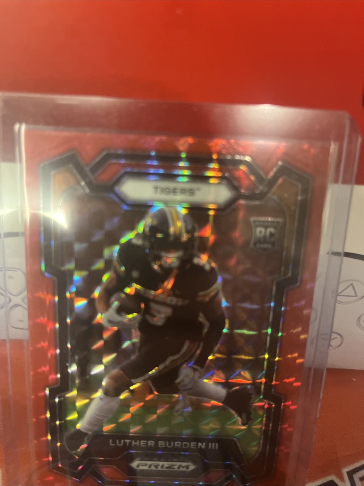 2024 Panini Prizm Draft Picks - Luther Burden #198 Red Ice Prizm Number To 125