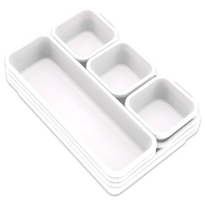 Addis 8 Stck. Ineinandergreifende Schublade Organizer Kunststoff Aufbewahrung Tabletts Teiler für Kit