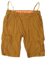 Superdry Herren Core Slim Cargo Shorts Large W34 Beige Baumwolle UY02