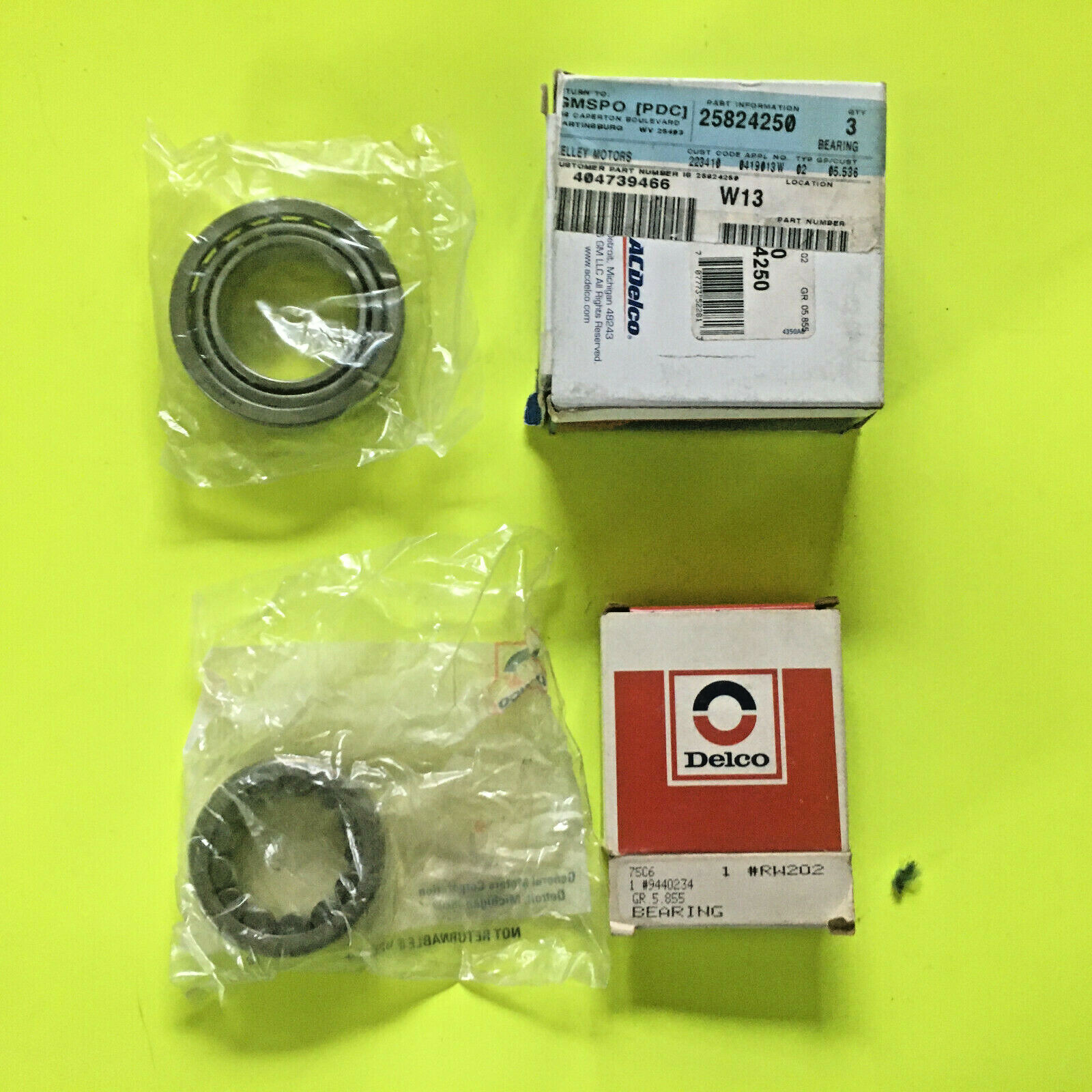 BEARINGS by GM or ACDelco Part Number GENUINE GM PARTS  NEW  Detriot Diesel.