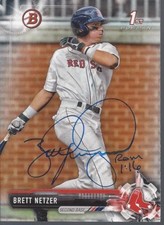 Boston Red Sox BRETT NETZER Signed 2017 Bowman Card