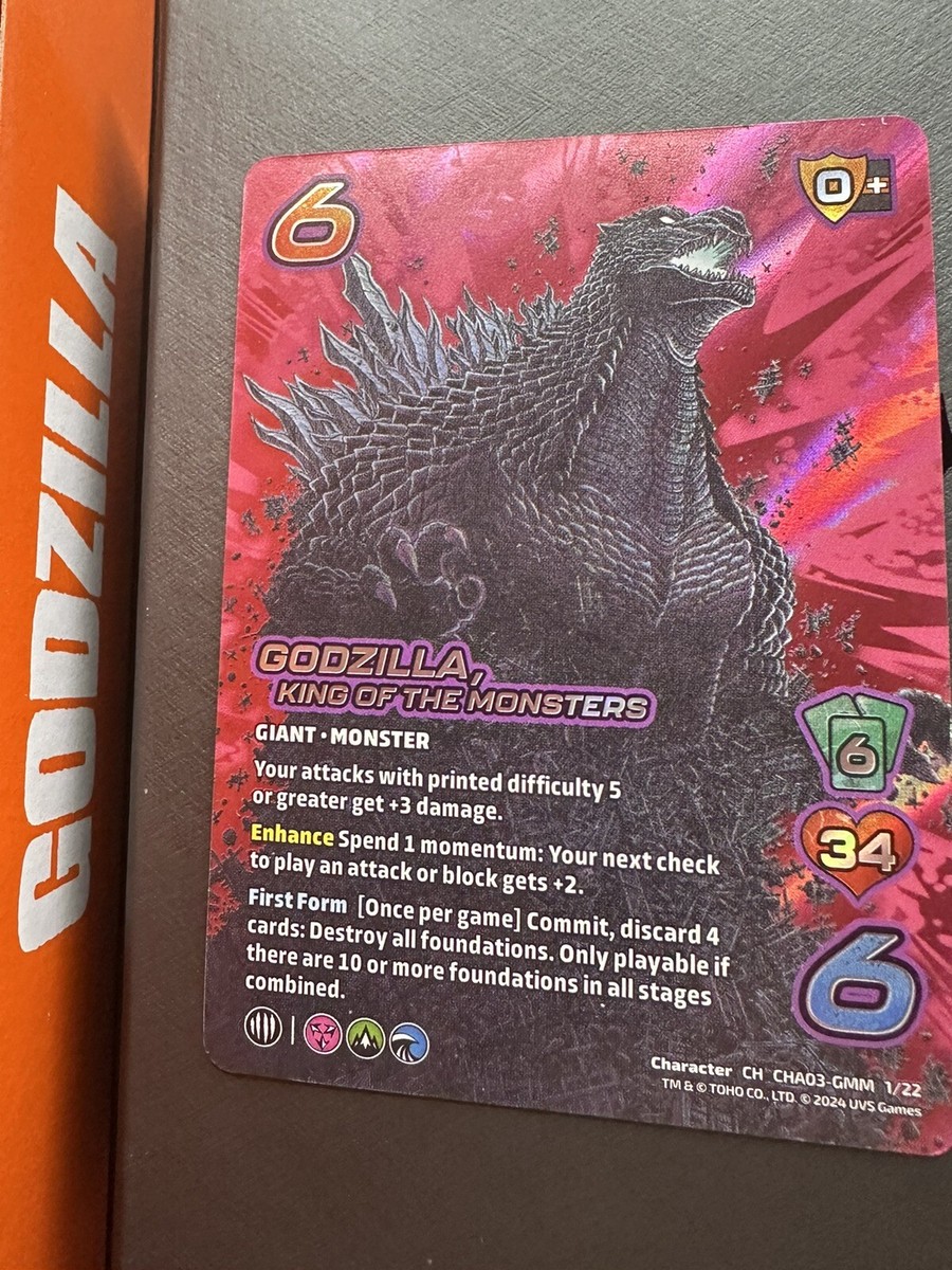 Godzilla Universus Card - Foil NM Godzilla, King of the Monsters | eBay