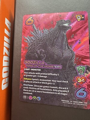 Godzilla Universus Card - Foil NM Godzilla, King of the Monsters