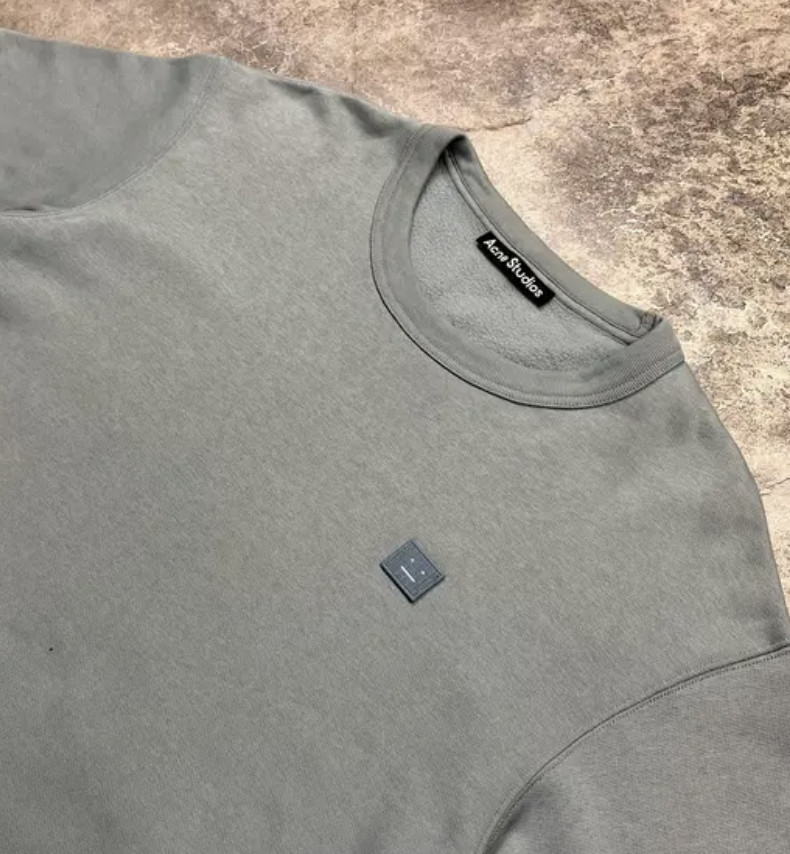 ACNE STUDIOS FAIRVIEW FACE SKY BLUE SWEATSHIRT image 3