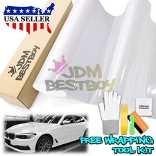 High Gloss Glitter White Sparkle Metallic Premium Car Vinyl Wrap Sticker Decal