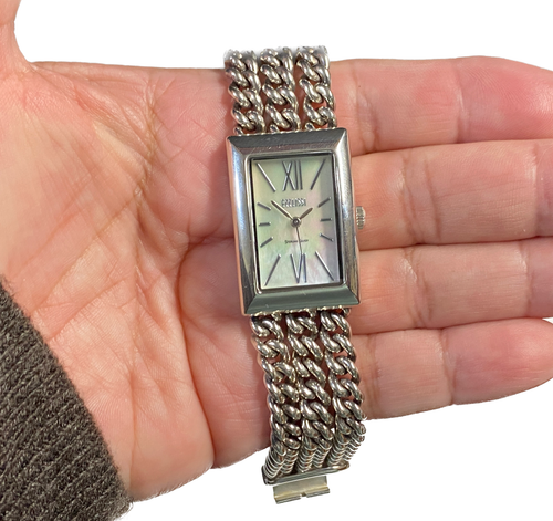 ECCLISSI Mother-of-Pearl Multi-Strand Bracelet Watch 6.5in-Sterling Silver 925 - Picture 3 of 21