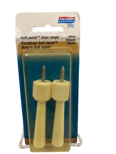 Neue National Hardware weiche Wand Türstopper weiß 2er Pack-kostenloser Versand neuer alter Lagerbestand - Bild 1 von 4