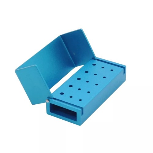 Supporto frese trapano dentale blocco autoclave scatola alluminio FG/RA 15/30 fori - Foto 41 di 58