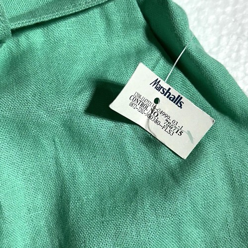 House Of Harlow 1960 Linen High Waist Wide Leg Pants Size M Belted Mint Green - Picture 3 of 12