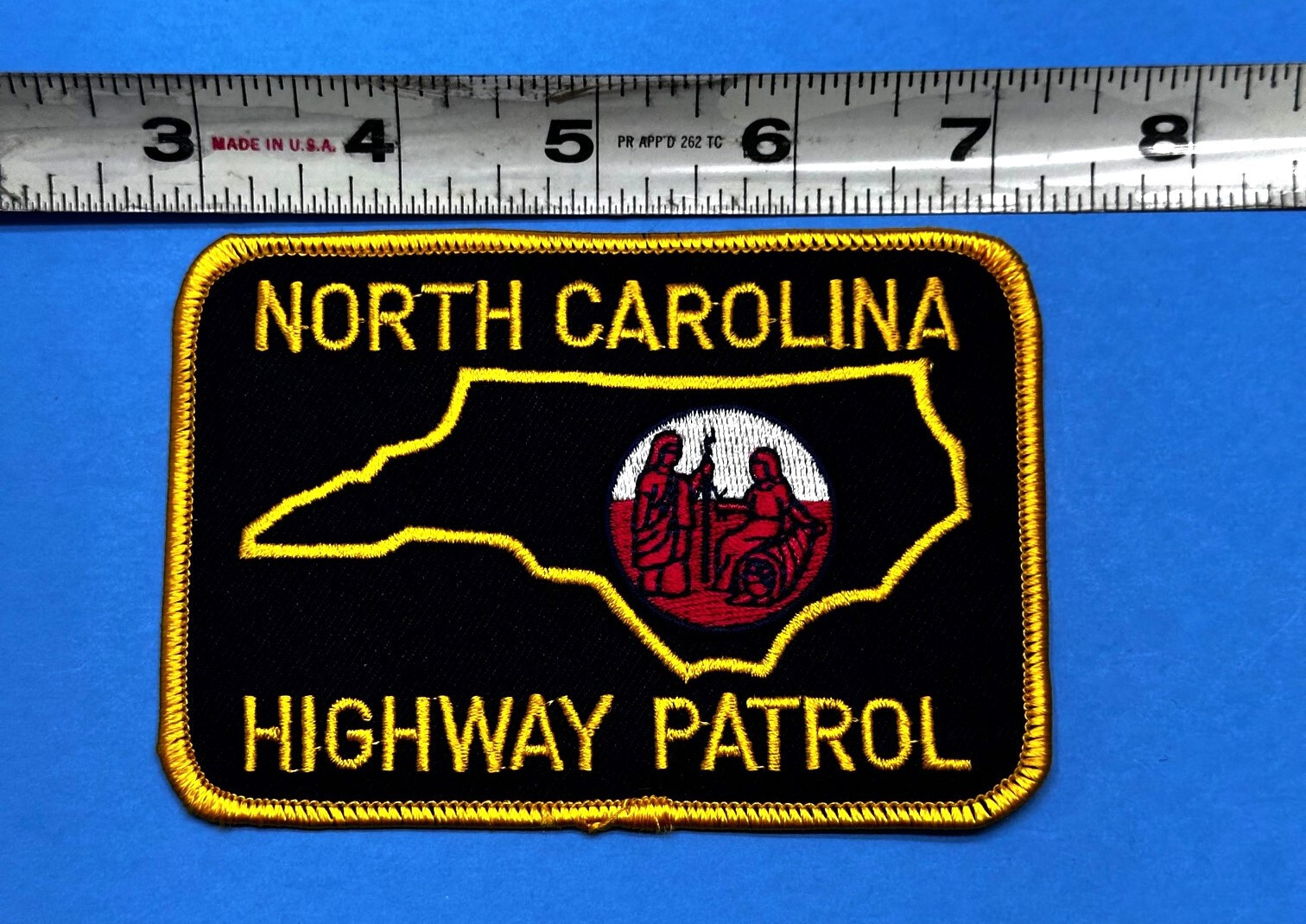 North Carolina HIGHWAY PATROL PATCH - 4 3/8