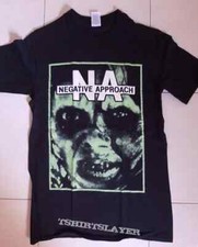 Remake 2 sided Negative Approach band t-shirt, cotton black shirt QT633