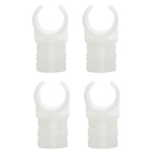 X4 Awning POLE C Clips 23mm - White Nylon - 109124