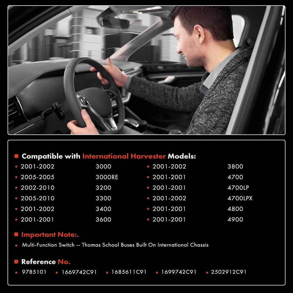 Interruptor multifunción para International Harvester 3000 3200 3300 4700 4800 4900 Foto 2 de 4