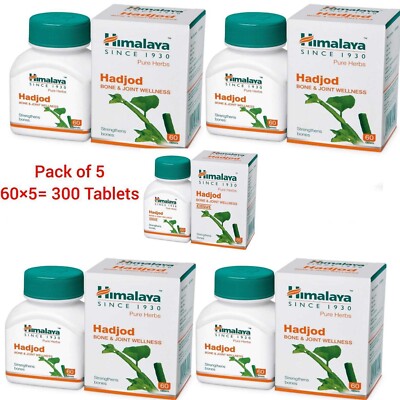 5 Packs X Himalaya Herbal HADJOD 60 Tablets, Bone and Joints Wellness Free Ship