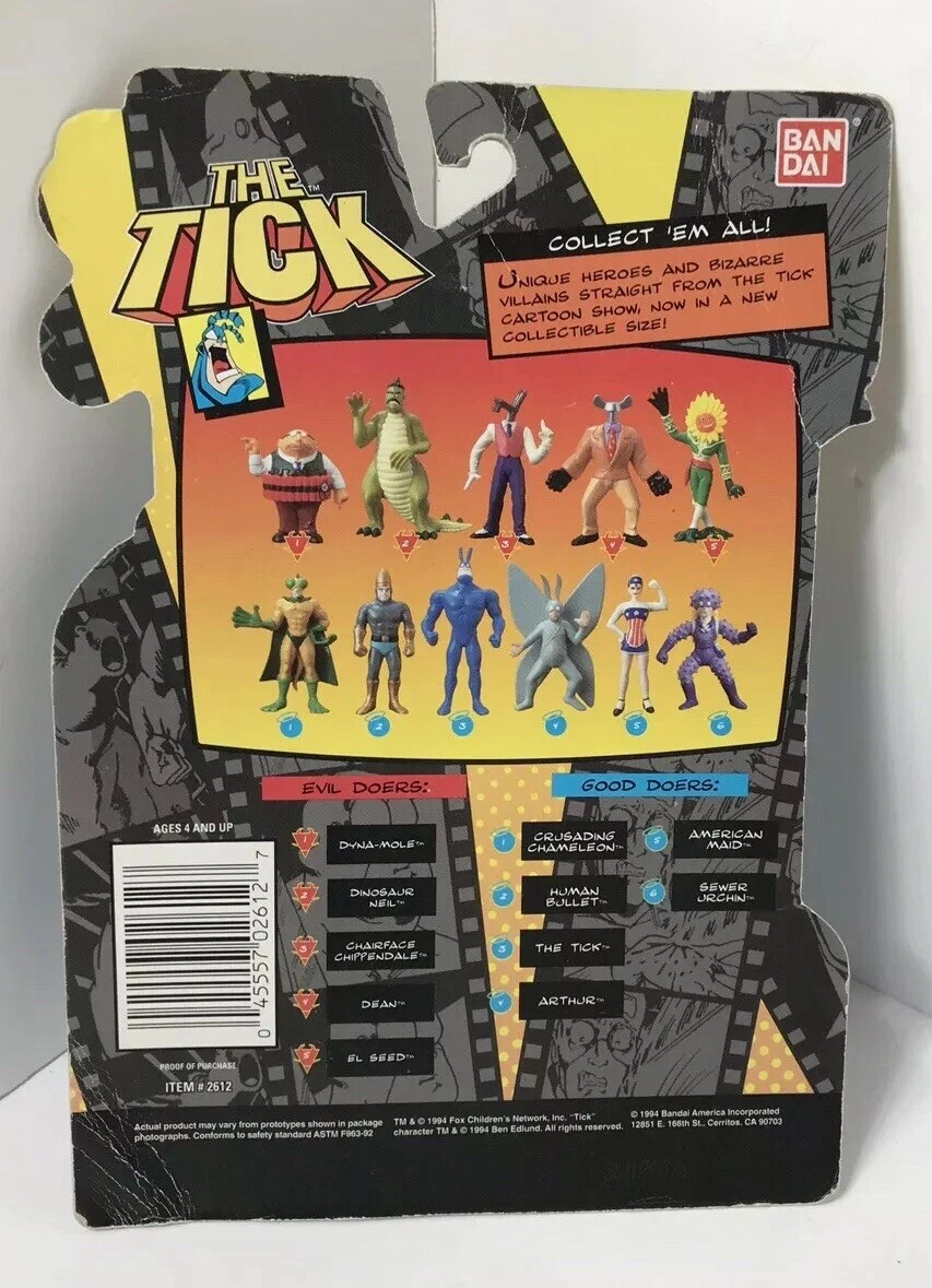 Bandai The Tick Collectible Figures Sewer Urchin Fox Kids Network Good Doers  | eBay