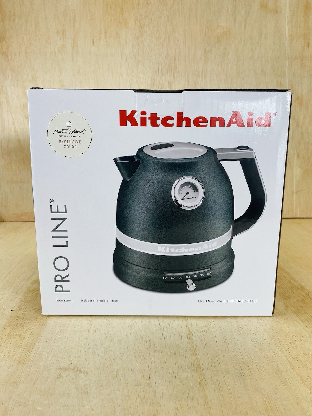 KitchenAid Pro Line Series Electric Kettle Hearth & Hand w/Magnolia New Sealed-image
