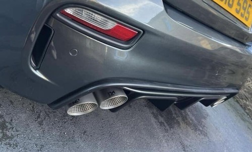 2 X 4" EDELSTAHL 304 SANDGESTRAHLT AKRAPOVIC AUSPUFF SPITZEN UNIVERSAL - Bild 11 von 11