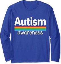 Autism Awareness Month Rainbow Colors Help Support Long Sleeve Tshirt
