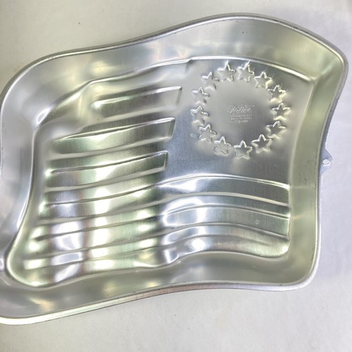 Vintage 1976 Wilton Star Spangled Flag Cake Pan Mold with Insert Instructions - Picture 6 of 12
