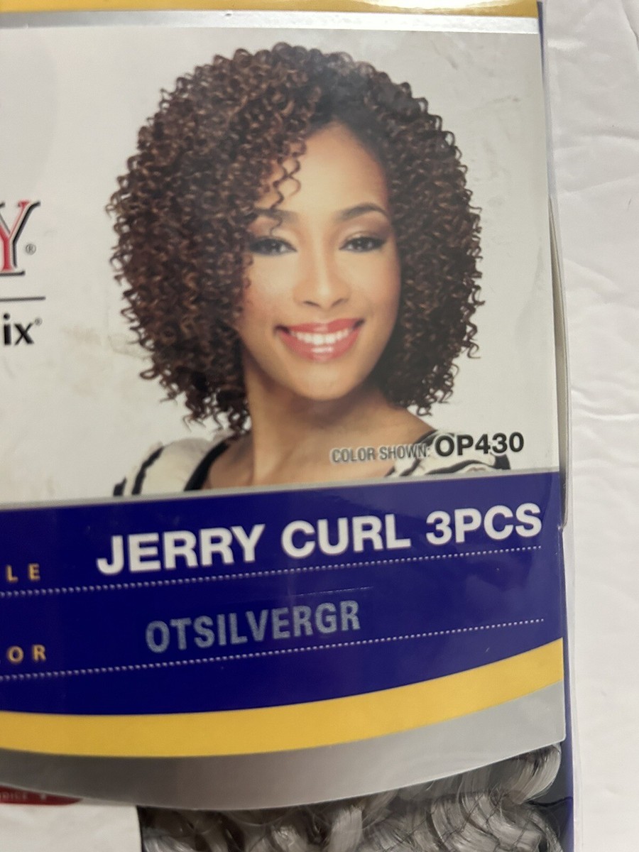 Q by MILKY WAY 3-Piece JERRY CURL (ShortCut) Pack OTSILVERGR color NEW
