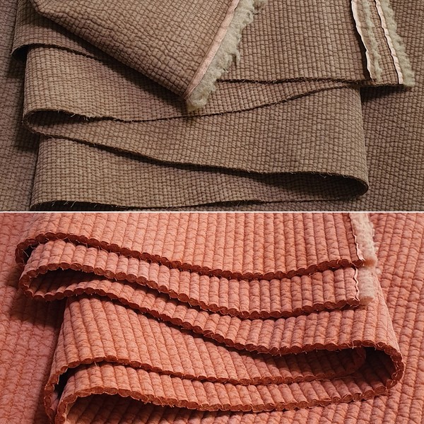 Pigmento bio lavado teñido acolchado acolchado 3 capas algodón de colección tela bolsa de ropa de cama tela