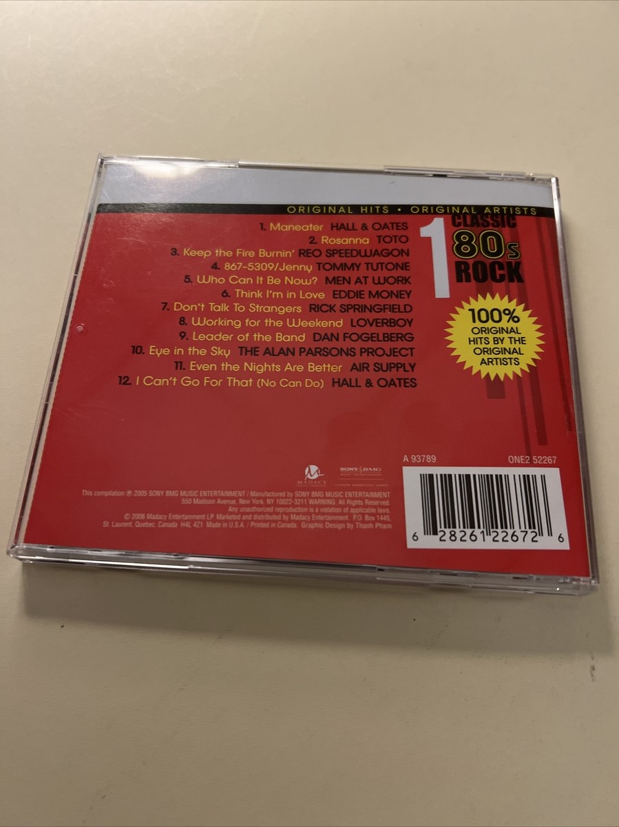 1 Hits: Classic 80s Rock by Various Artists (CD, Jun-2006, Madacy