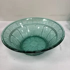 JEANNETTE GLASS DORIC & PANSY ULTRAMARINE 8” DIAMETER BERRY or FRUIT BOWL!