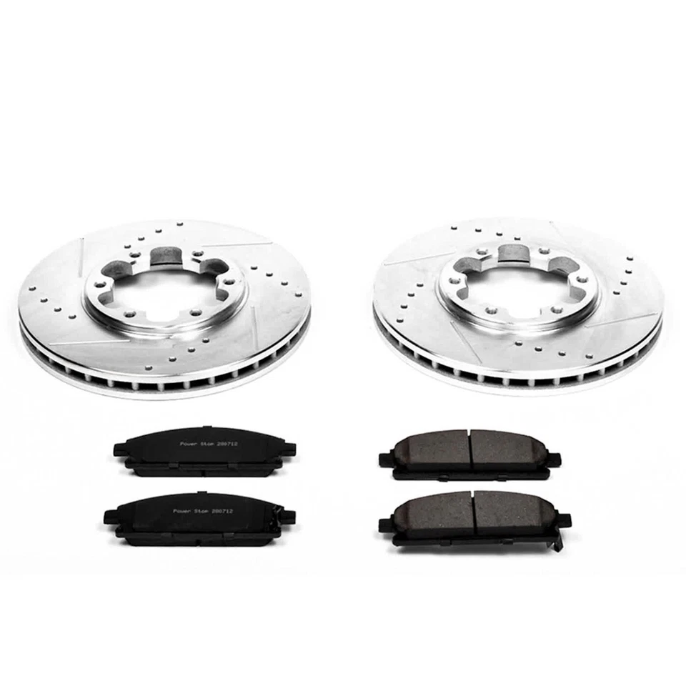 Powerstop K1175 2-Wheel Set Brake Disc and Pad Kits Front for Nissan Pathfinder - Image 3 of 3