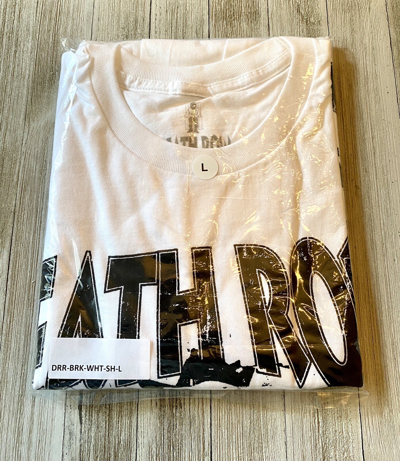 FILA Maglietta bianca Death Row Records da uomo taglia large cane da fischio Dr. Dre