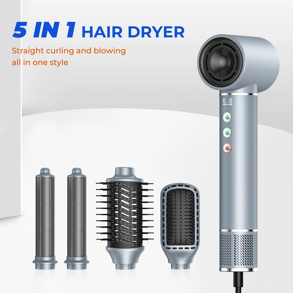 5 in 1 Multi-function Hair Dryer Brushless Noise Reduction Anion - Image 2 of 4