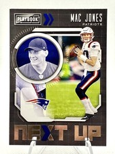 2021 Panini Playbook Football Mac Jones Next Up Rookie No. NXT-MJO RC Patriots