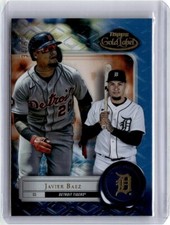 2022 Topps Gold Label Base Class 3 Blue #27 Javier Baez 34/50 SP Tigers Cubs