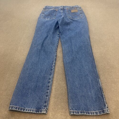 Wrangler Jeans Men’s 32 Fits 31x32 Cowboy Cut A103 Blue Denim Western Boot - Picture 2 of 11