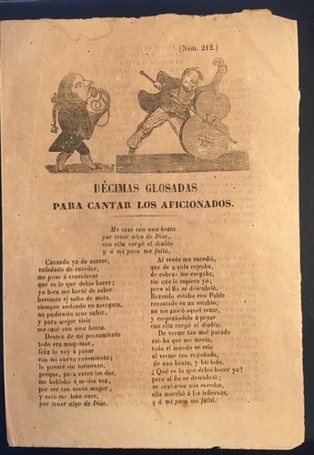 PLIEGO DE CORDEL. MUSICA, COLECCIÓN DE 7 DÉCIMAS,1856- 1860 - Imagen 4 de 7