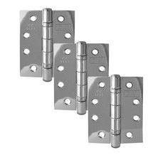 Ball Bearing Door Hinges 4 Inch Packs of 3 Fire Rated Hinges Various Finishes